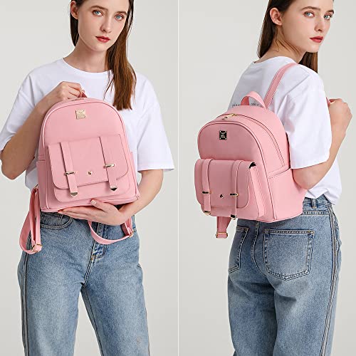 Image of MACCINELO Cute Leather Mini Backpack Purse for Women Bowknot Small Backpack for Girls gift Rucksack Ladies Shoulder Bag 3pcs