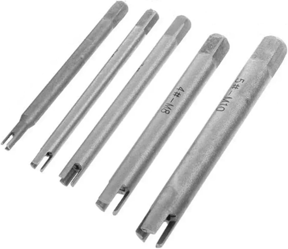 Tap extractor 5pcs M4-M10 Screw Tap Extractor Steel Broken Head Taps Remover Stripped Set Tools Drill Bits