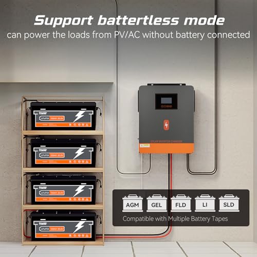 Temank Solar Inverter 3600W 24V Built-In 120A Mppt Controller+80A Ac Charger thumb #4