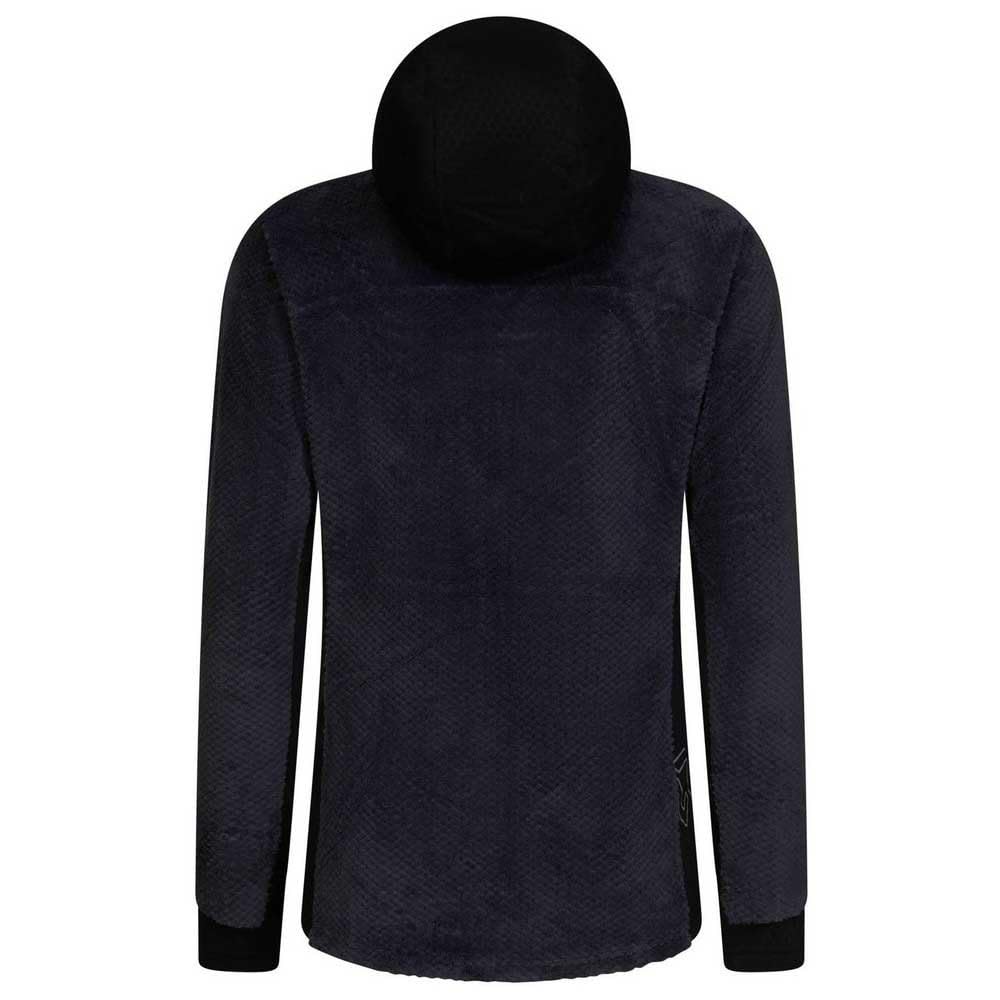 Rock Experience REWC02621-C344 Blizzard Tech Hoodie Woman Fleece Donna Maglia Lunga 1323 Ebony+0208 Caviar XS