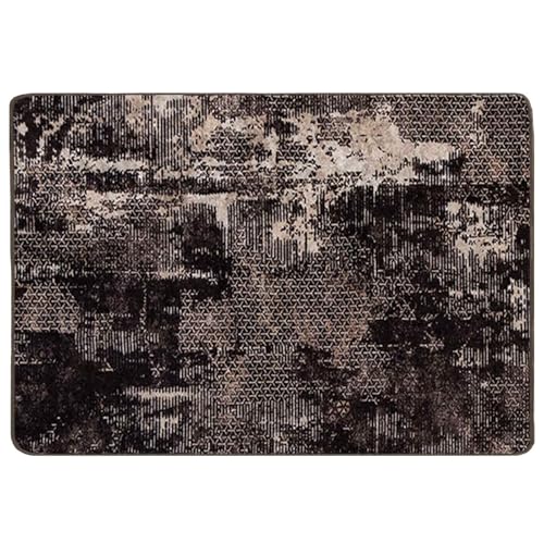 Tapis de passage lavable en machine noir Marsa antidérapant