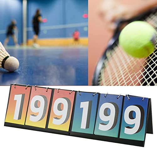 Tachiuwa portátil de mesa 6 digital flip para, vôlei, marcador, badminton, interno