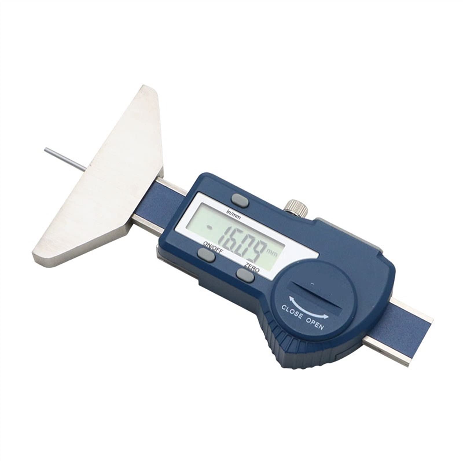 Medidor de profundidad de la banda de rodadura del neumático de 0-25/0-50 Mm, barra de Metal, medidor de profundidad Digital del neumático LCD for herramienta de medición del calibre del neumático del
