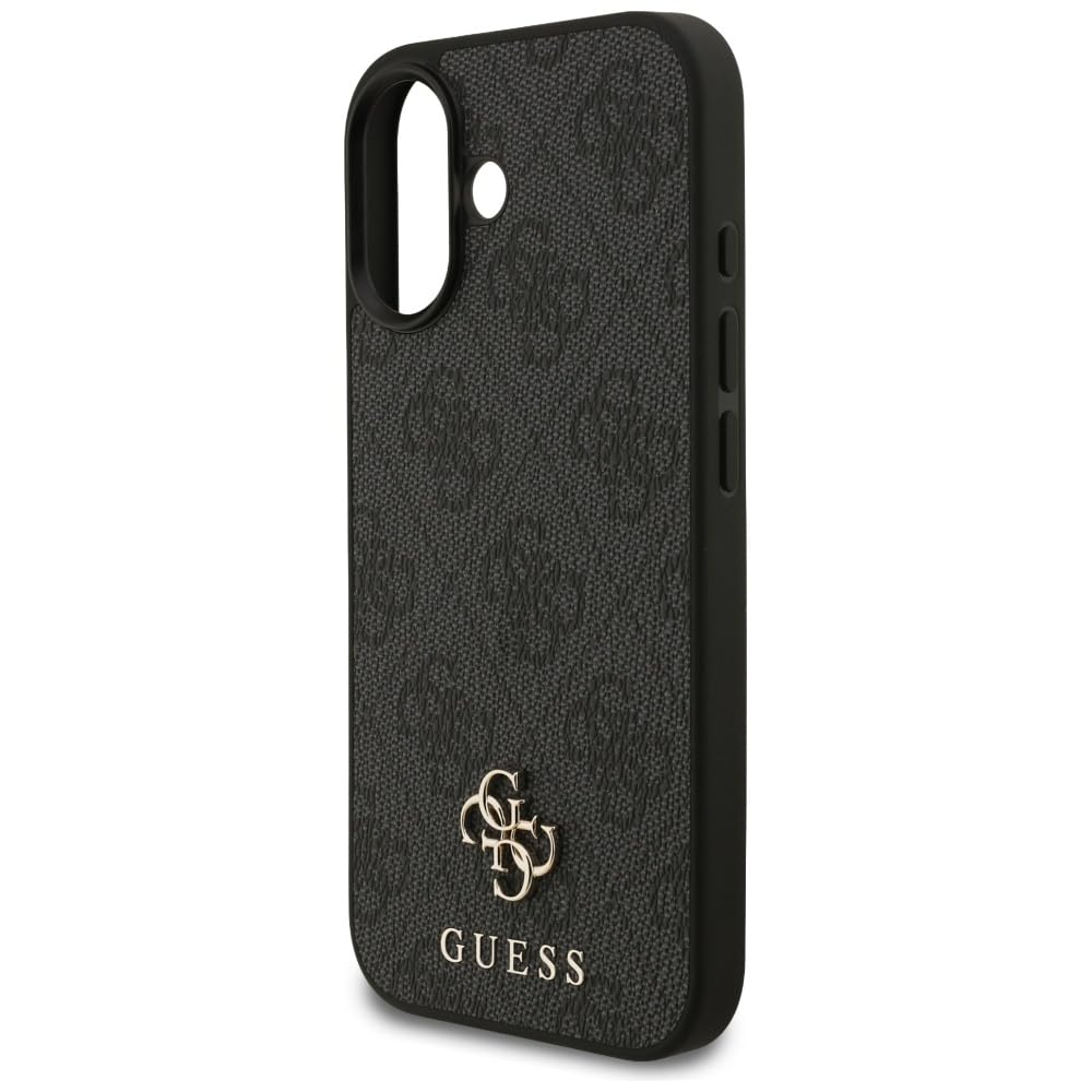 CG MOBILE Guess 4G Petit logo classique compatible avec MagSafe Coque pour iPhone 17 (noir)