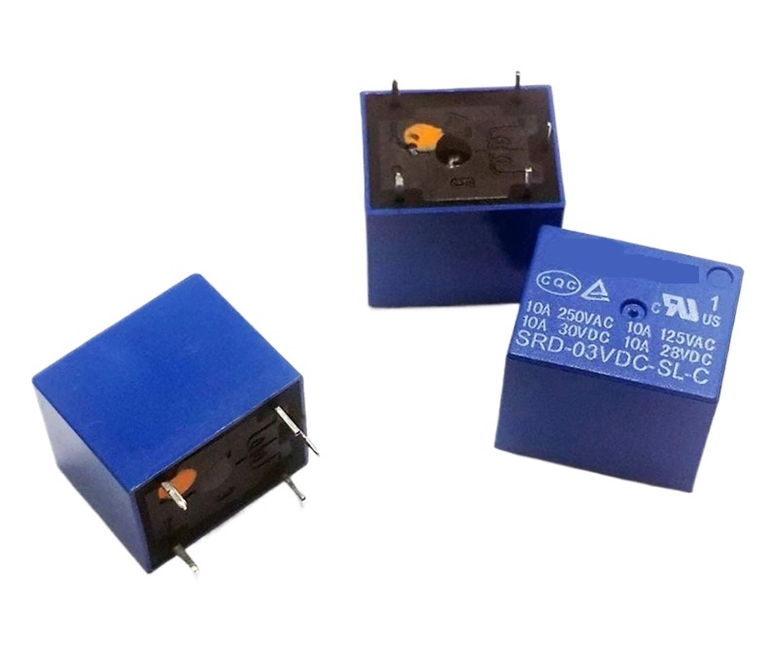 Relais 3V DC 10A haute capacité avec contacts 1NO NC pour commutation sûre