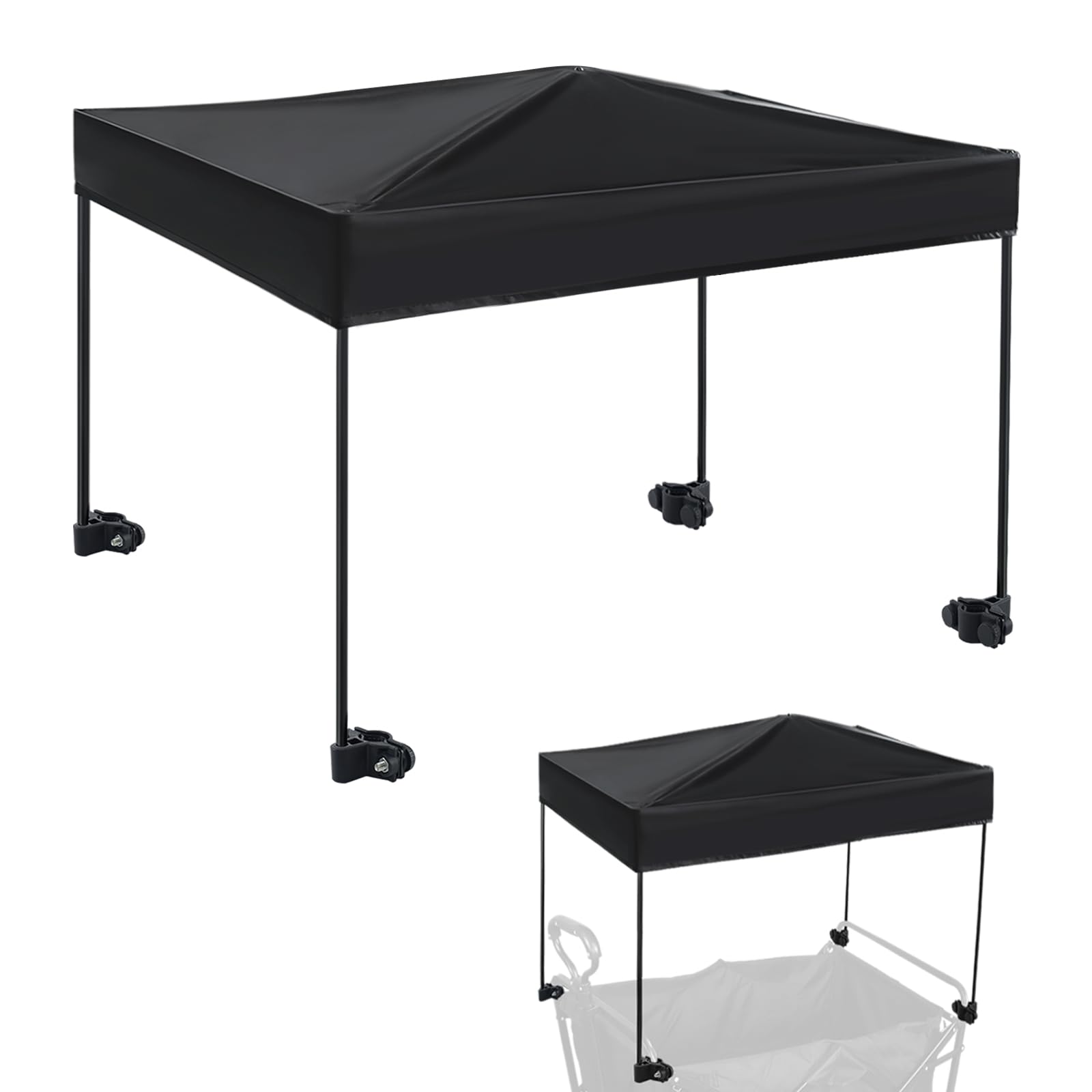 VOONKE Wagon Canopy Cover, Garden Portable Outdoor Push Awning, Stroller Canopy for Garden Wagon, Shopping, Camping, Fits Folded and Collapsible Wagons, 29.1 × 32.7 Inches — image 1