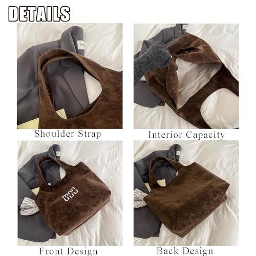 Bolso Tote Slouchy con Estampado de Letras para Mujer miniatura 6
