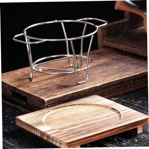 Support barbecue acier inoxydable et support réchaud camping extérieur porte-brûleur poêle