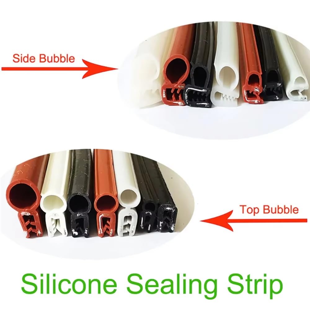 Uniwersalny Silikonowy Pasek Uszczelniający Typu U Ochraniacz Krawędzi Izolacja Akustyczna W Wysokiej Temperaturze Do Drzwi Samochodowych Z Piekarnikiem RV(GD-05 12x24mm)