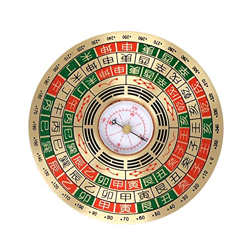 Chinese Feng Shui Metal Colorful Compass Luo Pan Tool W3929
