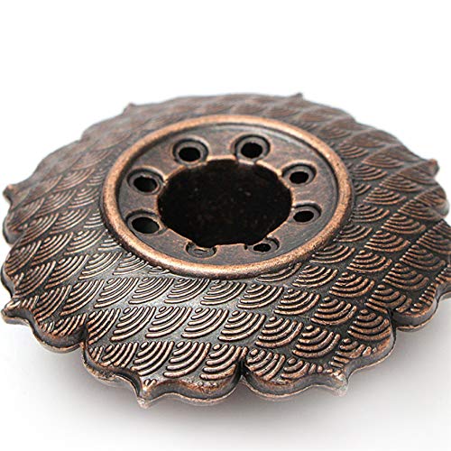 KUHRLRX Bâtons d'encens Porte-Laiton Lotus Holder et bâton de l'encens en Bois Fait Main Porte-encens brûleur bâton Parfum Accessoires pour la Maison de thé Bureau de la Maison Cover
