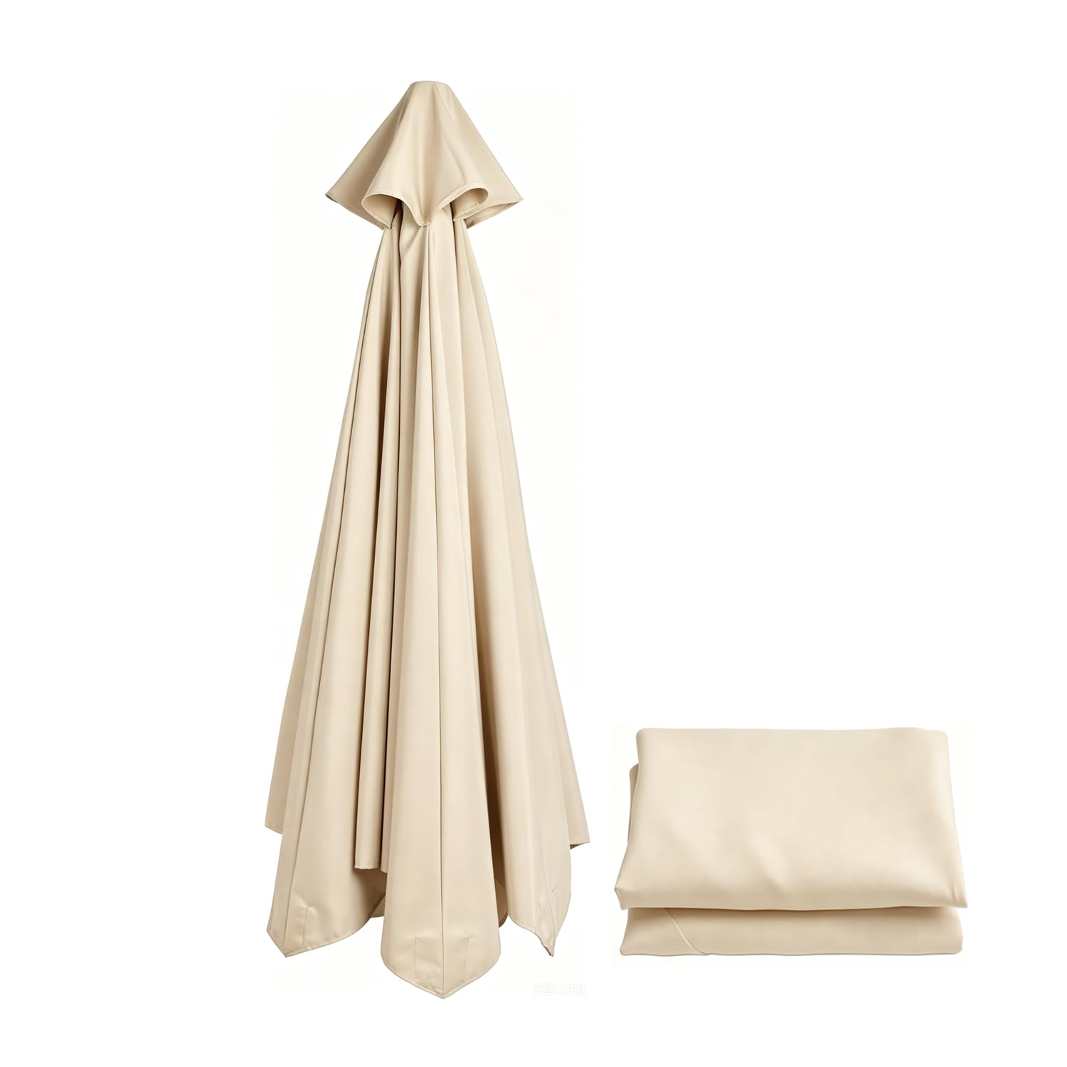Telo Ricambio Ombrellone 4 m 8 Stecche, Ventilato Baldacchino | Rechange Telo per Ombrellone, Copertura di Ricambio per Ombrellone da Esterno Giardino, Impermeabile Parasole Baldacchino
