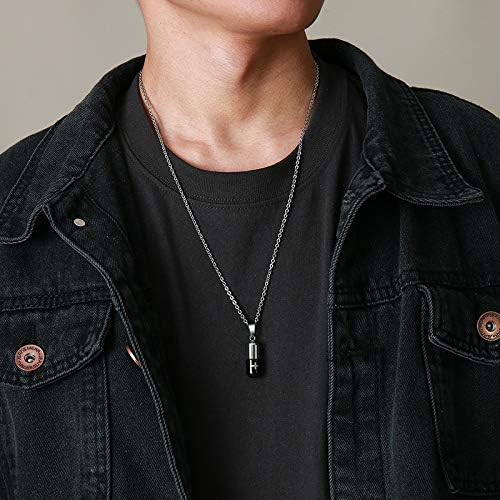 LAFATINA Medical Alert ID Pill Capsule Tube Pendant Necklace - Image 3