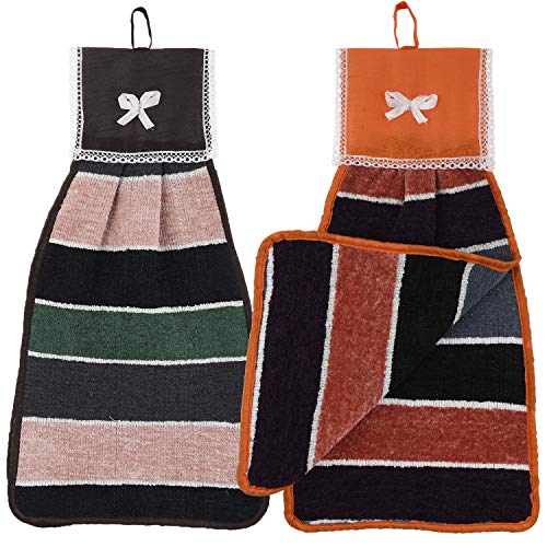 Kuber Industries Hanging Cotton Washbasin Napkin/Hand Towel for Kitchen and Bathroom (Multicolour, 2 Pieces) – CTKTC045548