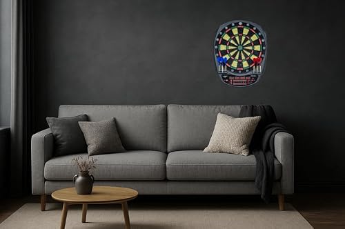 Carromco Dartscheibe Striker-601 Elektronische Dartscheibe für 18 Spieler