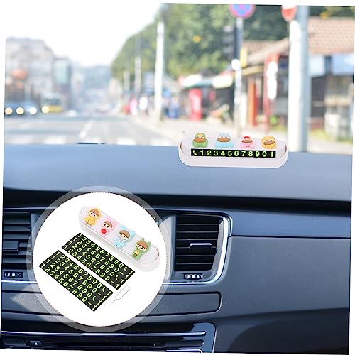 SHERCHPRY 4 Unidades De Placa De Identificação De Estacionamento Etiquetas De Estacionamento Suporte