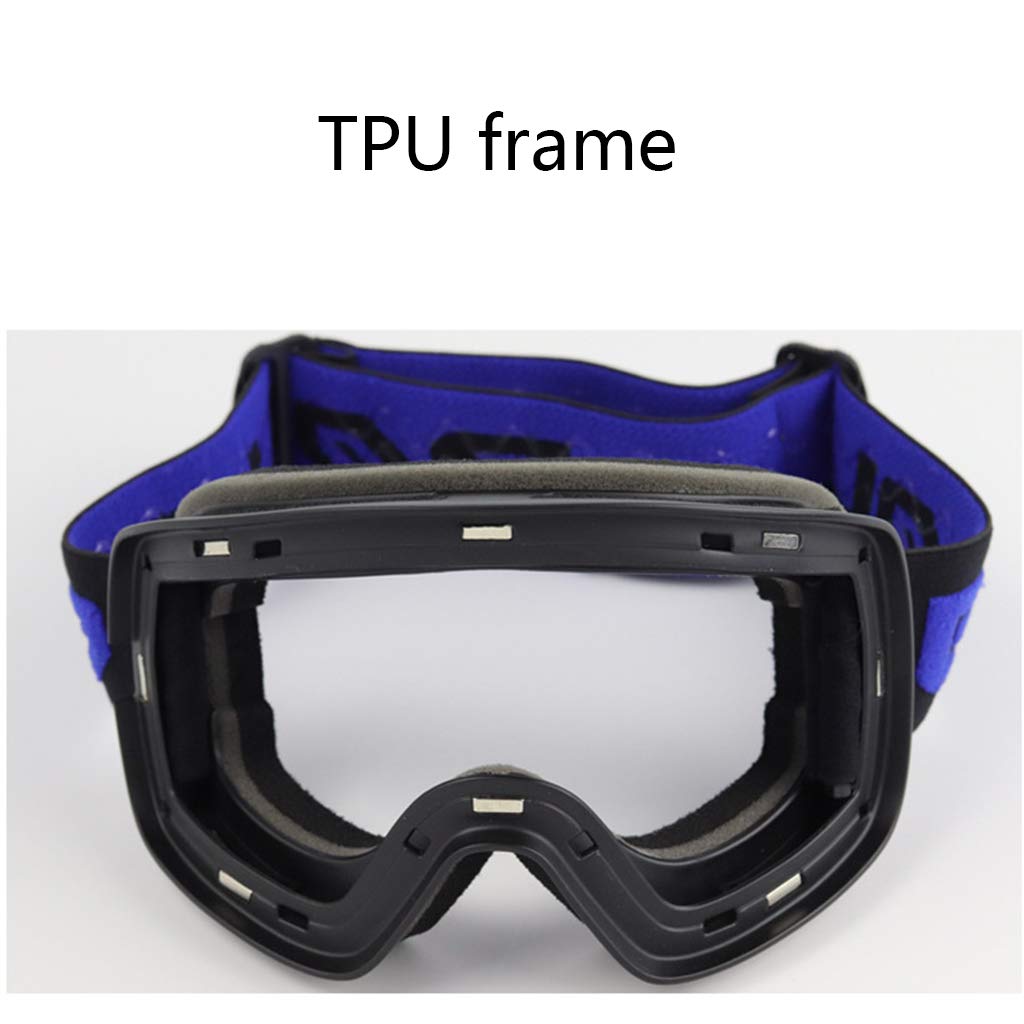NUEAYMS Lunettes de ski avec double couche amovible anti-buée UV lunettes de soleil gants pour enfants par temps froid