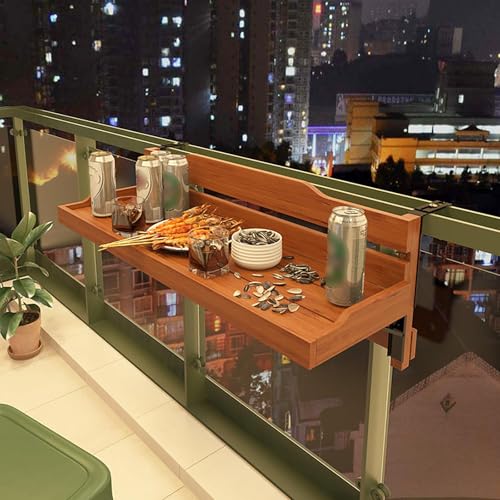 Balcony Railing Hanging Table, Creative Leisure Bar, Small Foldable Home