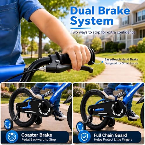 18 Inch Kids Bike with Training Wheels