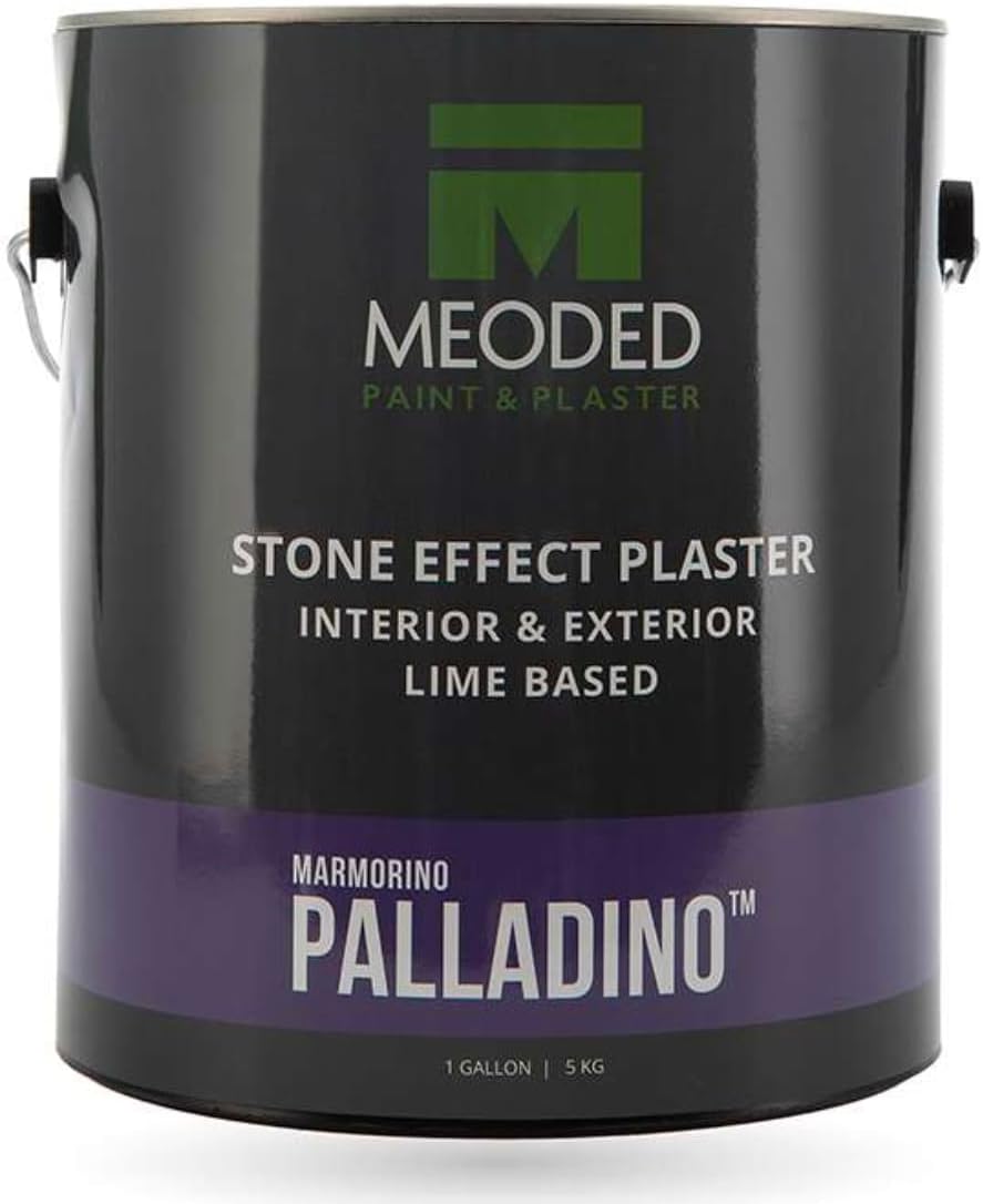 Meoded Marmorino Palladino Lime Plaster Natural Decorative Venetian Stone Effect Finish for Interior & Exterior (White Dove)
