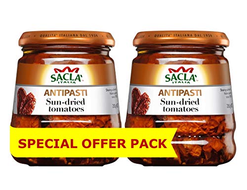 طماطم انتيباستي مجففة في الشمس من ساكلا، 280 غرام - عبوة من ...