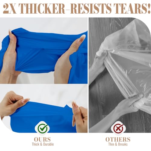 Image of Disposable Tablecloth Roll, 54In x 300Ft Plastic Table Cloth Disposable