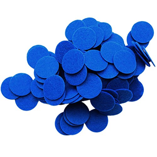 Image of Playfully Ever After 1 Inch Blue 100pc Stiff Felt Circles