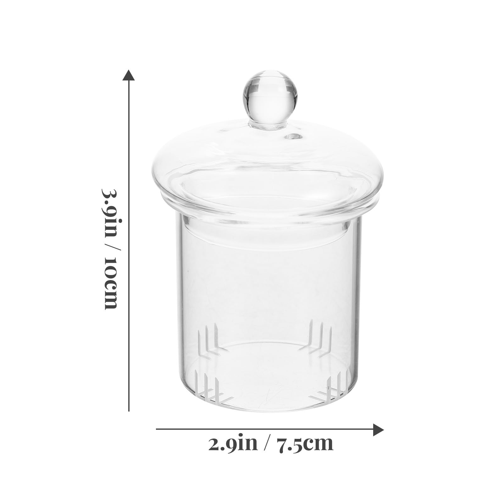Cabilock Coffee Filters Glass Teapot Strainer 1 Set of Loose Tea Steeper Detachable Tea Strainer Transparent Tea Filter Glass Tea Infuser Teapot Lid Replacement Loose Tea Infuser - Image 2