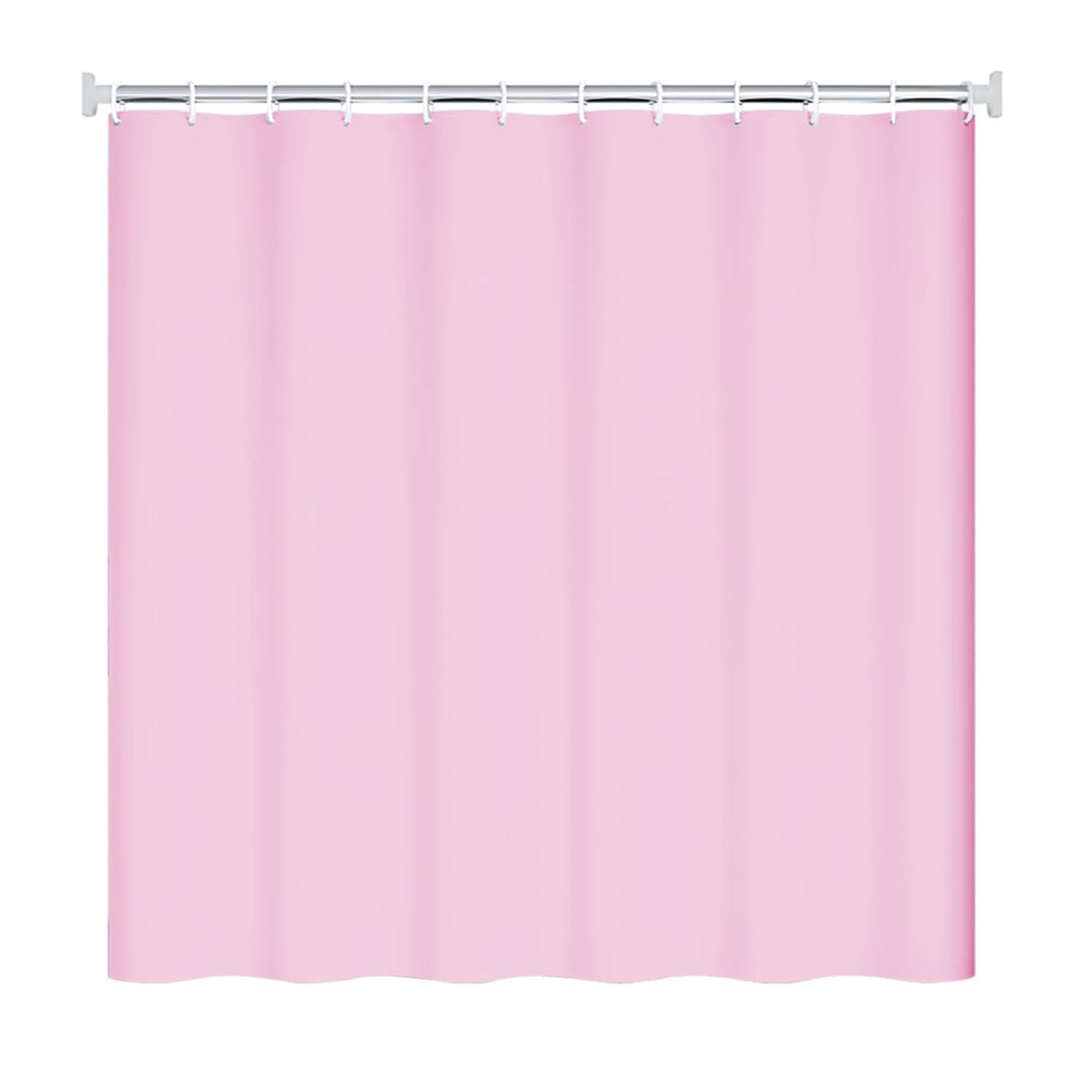 GREATOYAR Cortina Ducha Impermeable, Cortina Baño, Cortina Bañera Lavable, Cortinas de Baño Decorativas, 12 Anillos Incluidos, 100% Peva, 180X180cm, Rosa