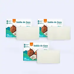Sabão de Coco em barra - 3 unidades