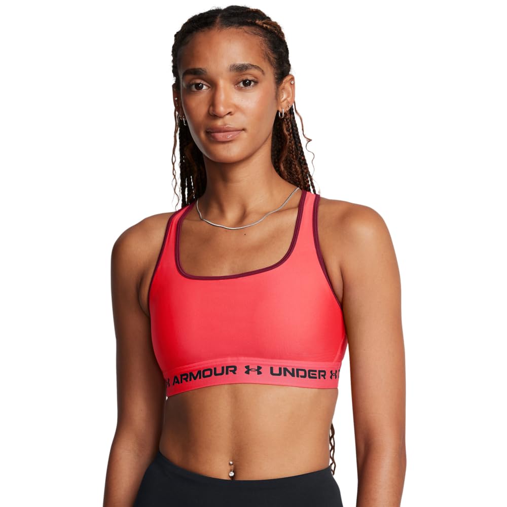 Under Armour Women's Crossback Mid Impact Sports Bra