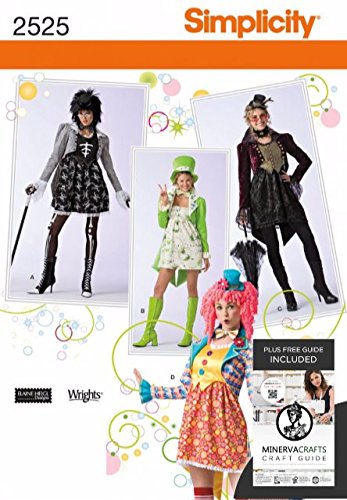 Patrons costumes Simplicity 2525 robe femme taille 42 44 46 48