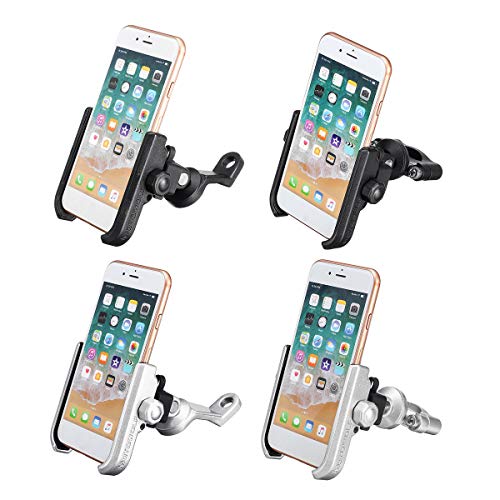 Générique MOTOWOLF Support de téléphone USB 12 V-24 V pour rétroviseur/Guidon de Moto Scooter en Aluminium – vue 3