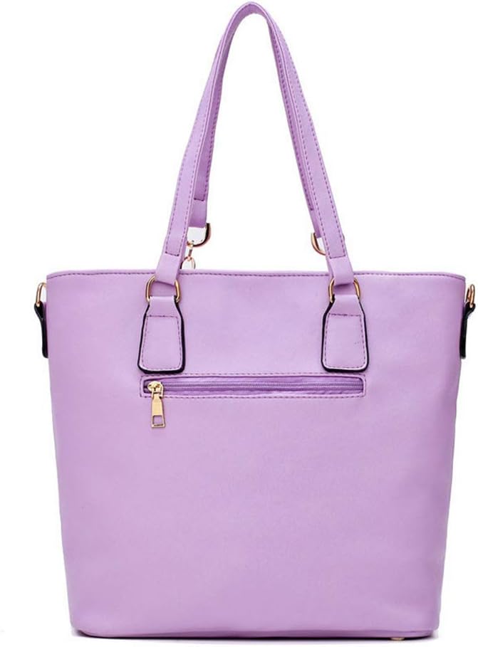 Women Handbag Set 6 Pcs PU Leather Tote Purse Elegant Shoulder Bags and Clutch