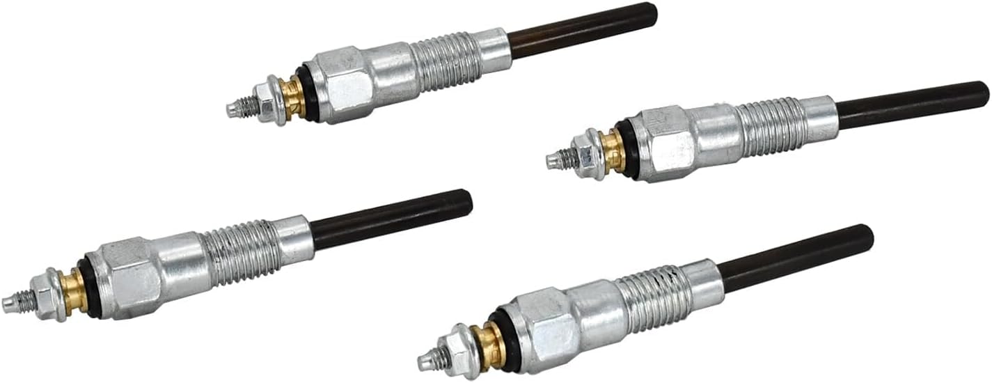 4PCS 6655233 Diesel Glow Plug Set Compatible with Bobcat 334 753 763 773 7753 S160 S175 S185 Skid Steer Loader 12V Engine Heater Plug Replacement
