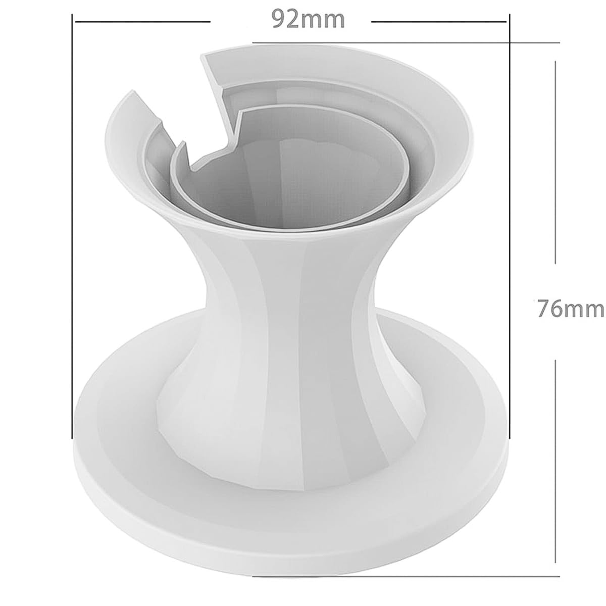 Mini Supporto da Tavolo per Altoparlanti, Supporto da Parete Rotondo Compatibile con HomePod Mini Smart Au-Dio, Elegante Design Bianco per Uso Domestico