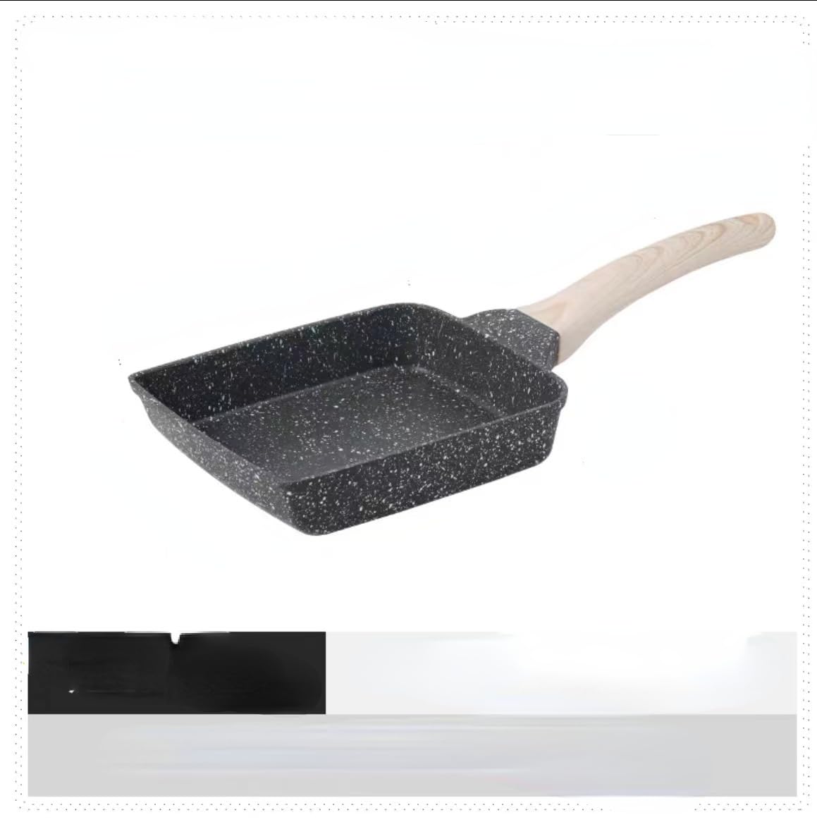 Poêle à œuf Carote beige 18x15cm antiadhésive compatible feu gaz