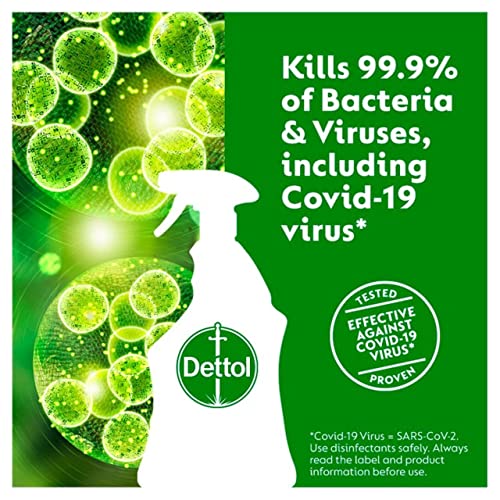 Dettol Antibacterial Surface Cleaning Spray, Lime and Mint, 750 ml (Pack of 1) (Packaging May Vary) - Image 4