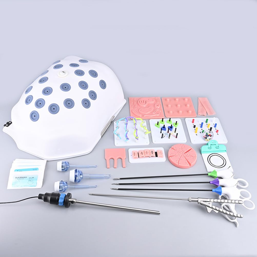 Dispositivo de Entrenamiento en Simulación Quirúrgica C-Biomimética Ginecológica,Módulo Pélvico Específico Ginecológico,Caja Entrenamiento Operación Simulador Laparoscópico Neumoperitoneo