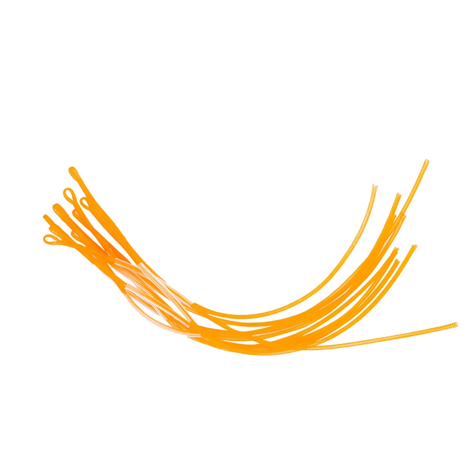 Conector de línea de bucle de pesca con mosca, accesorio de aparejos de nailon trenzado de alta resistencia para líderes de pesca con mosca y tapers amarillo, 30 libras, blanco y 50 libras, 10