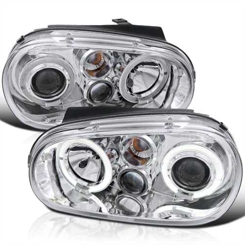 SPEC-D TUNING Chrome Dual Halo Projector Headlights