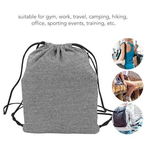 Anti Theft Backpack Safe Travel Bag Security Bag Cut Proof Bag Drawstring Backpack Cut Resistant Anti Theft Simple Stylish Gym Sackpack for Sports Travel Outdoor3