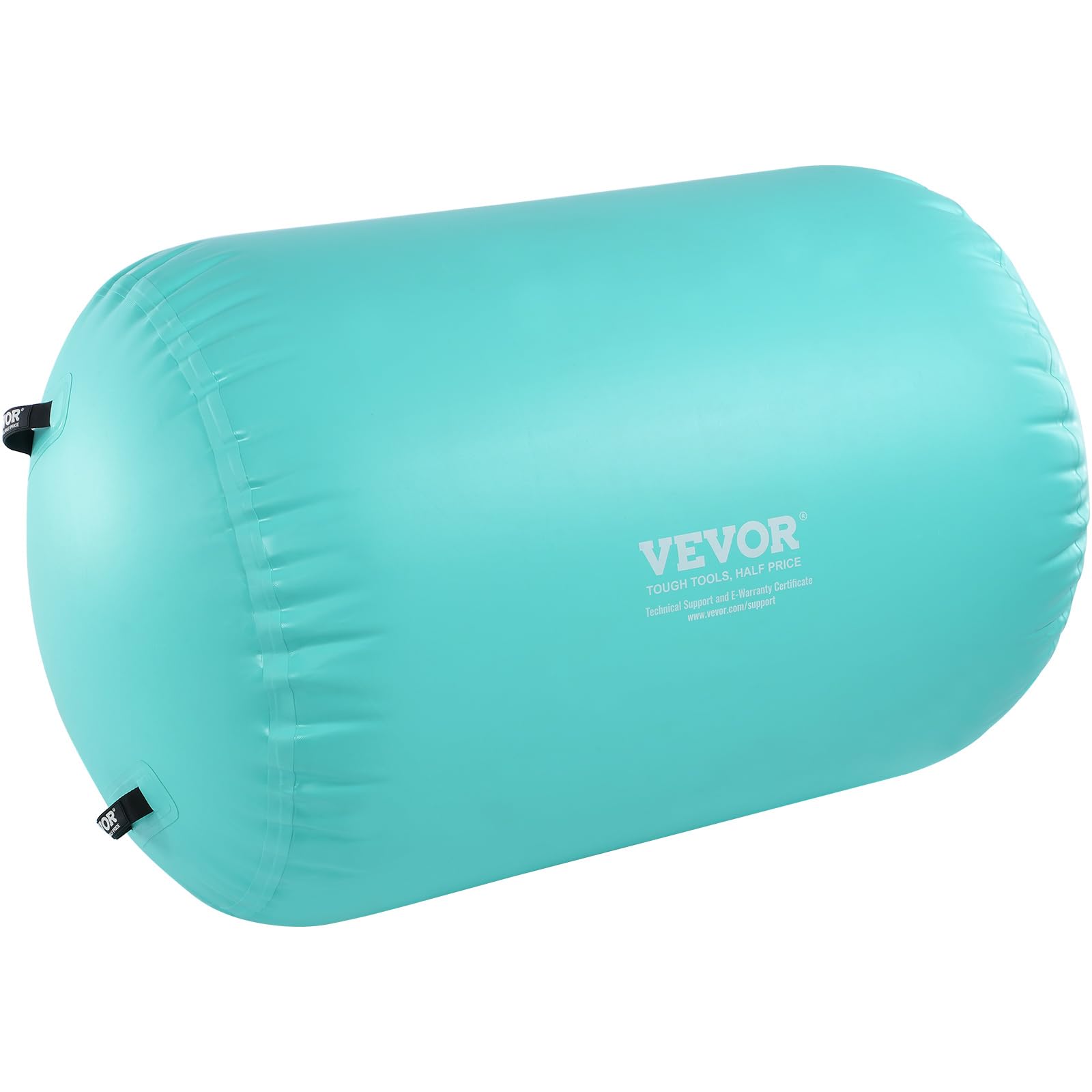 VEVOR Tappetino ad Aria, Rullo ad Aria Gonfiabile Rotondo, Canna d'Aria con Pompa Elettrica, Allenatore di piegamenti All'Indietro per Uso Domestico/Palestra/Yoga/Cheerleader/Parco/Acqua