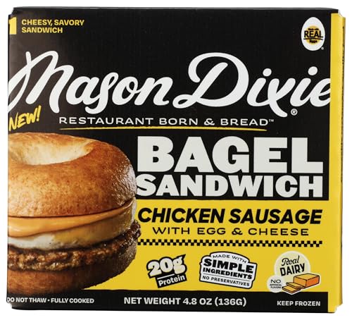 MASON DIXIE BISCUIT CO Chicken Sausage, Egg, Cheese Bagel Sandwich, 3.7 OZ
