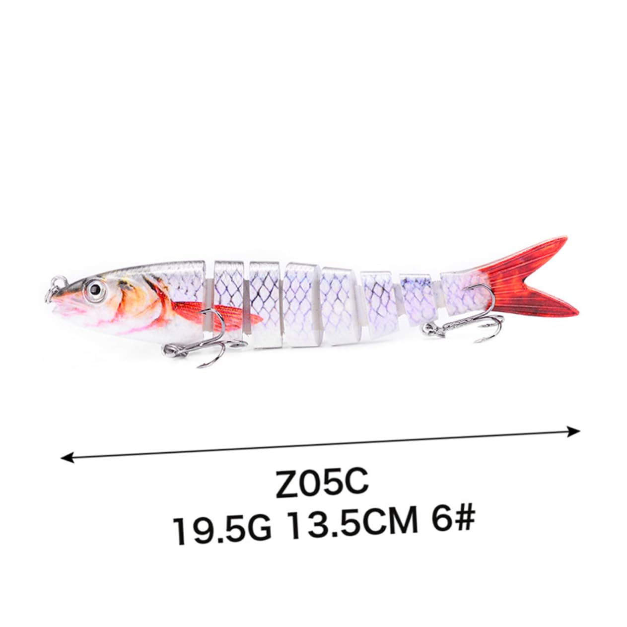 Milisten 3pièces Leurre De Multi-séquence Flottant Plastique Appâts Artificiels Réalistes pour Mer Profonde Conception De Poisson Vividement Détails