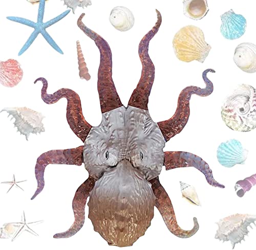 スクイーズ タコのおもちゃ - ソフトシリコンオーシャンシータコのおもちゃ - 伸縮性のある海の動物のおもちゃ ミニ リアルな海中生物フィギュア パーティー用品 幼児 お風呂 バスタブ用
