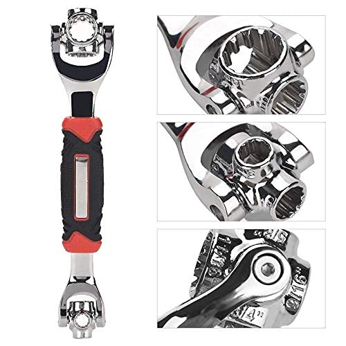 MYSTICOAL 48 in 1 Wrench Swivel Head Multi Tool Spanne Tools Sock...