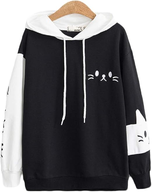 CORIRESHA Japanese School Girl Cute Cat Ear Hooded