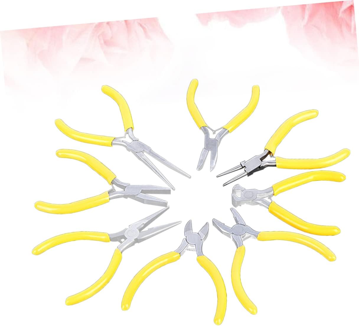 Mini Needle Nose Pliers for Jewelry Repair 5 Inch 8pcs
