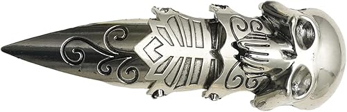 Holibanna Anillo doble para hombre con articulación de nudillos, anillo doble punk rock águila garra Armadura anillo de actividad, anillos de